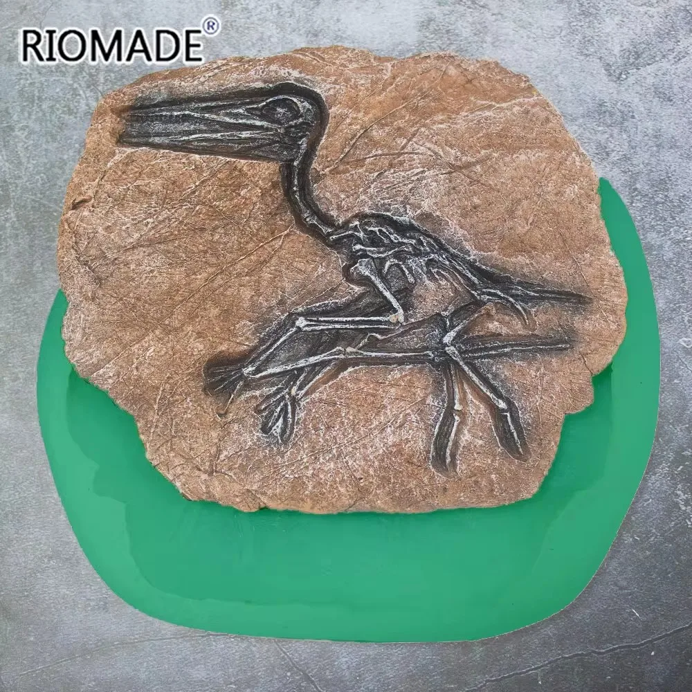 Pterosaurier-Fossilien Silikonform Handbemalte Gips-Ornamente Keramik-Backform Töpferei-Form Handwerkszeug für Heimdekoration – Detail 3