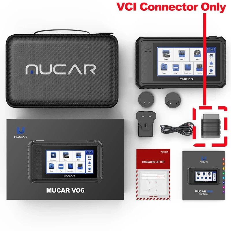 Aftersale VCI Adapter for THINKCAR THINKTOOL Mini/MUCAR VO6/VO8/VO7S/VO7 /THINKSCAN Max /Max2, Bluetooth VCI Connector Only