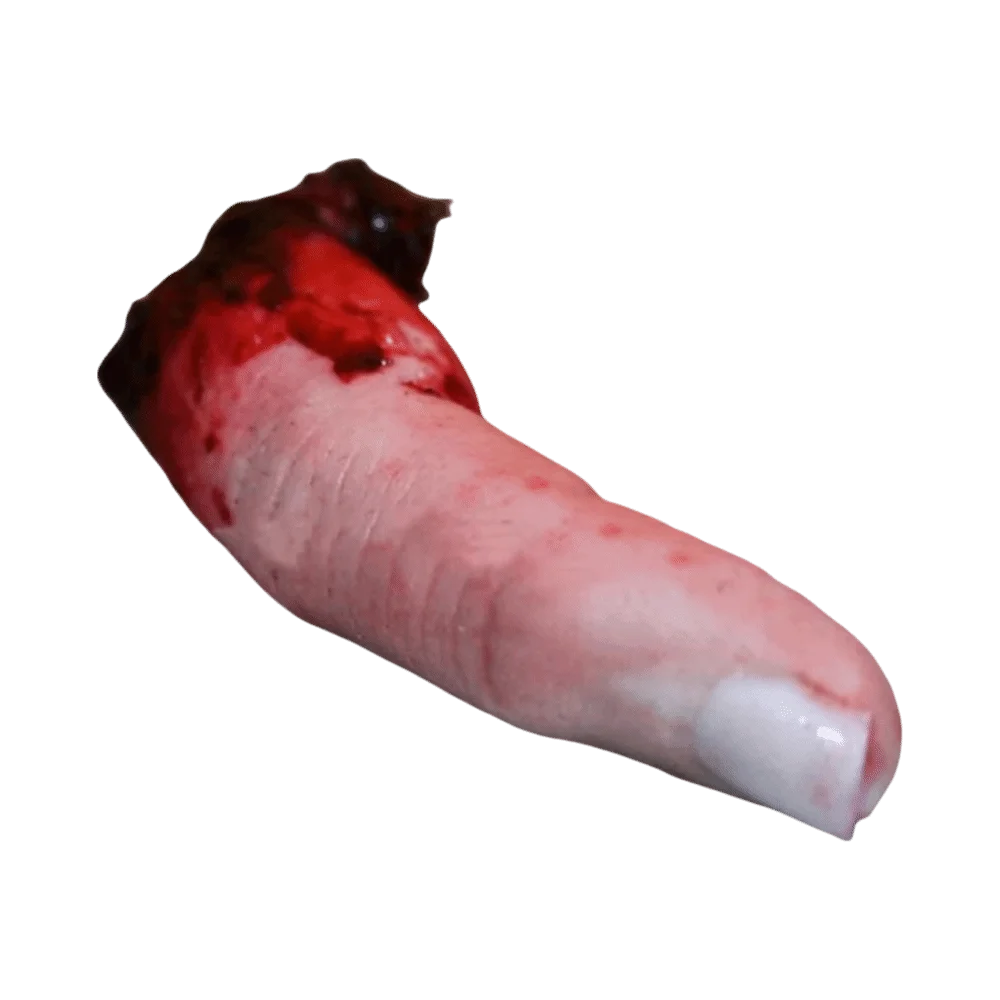 Prank Prop Realistic Design Severed Finger Prop Bloody Effect Artificial Bloody Finger Prop Scary Spooky Scary Props Prank