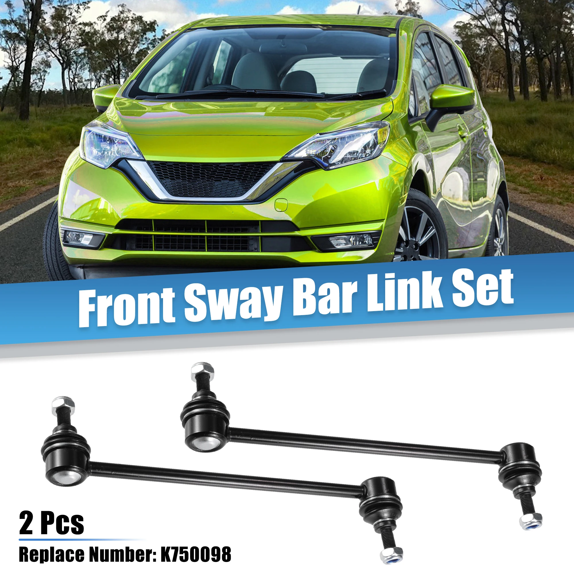 

UXCELL комплект передних звеньев стабилизатора поперечной устойчивости, звено стабилизатора поперечной устойчивости для Nissan Cube 09-14