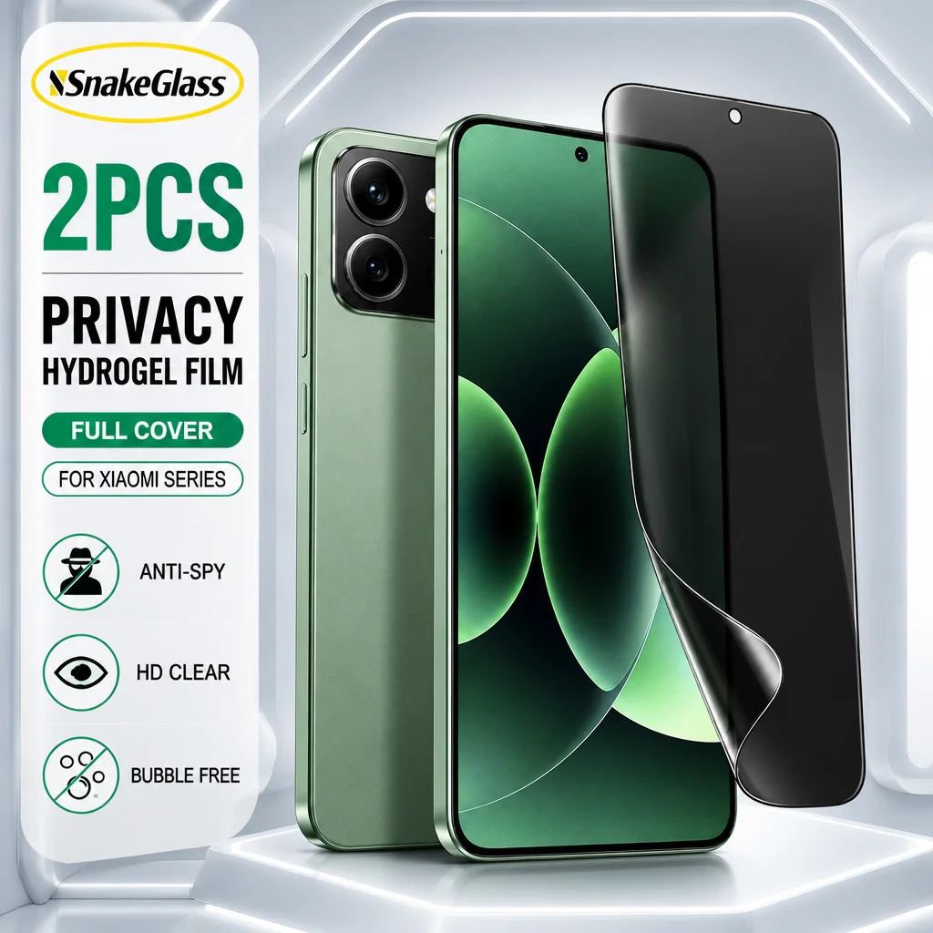 2 Stück Sichtschutzfolie für Xiaomi 17 Pro Max 17 Ultra 15T Pro 14 Ultra 13Lite 13Ultra 12 Pro Mi 11 Ultra, Hydrogel-Folie Anti-Spy