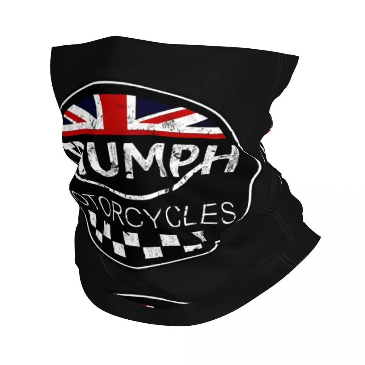 Motocicleta Motocross Bandana, Neck Gaiter, Impresso Triumph Wrap, Lenço Unisex, Lavável, Correndo, Adulto