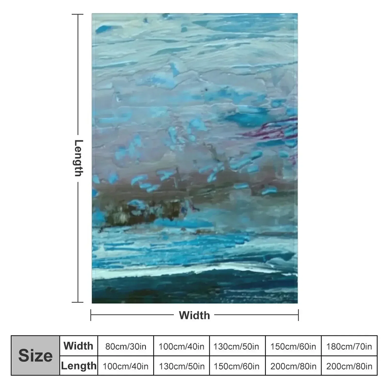 Turquoise seas Throw Blanket Designers Winter beds Softest wednesday Blankets