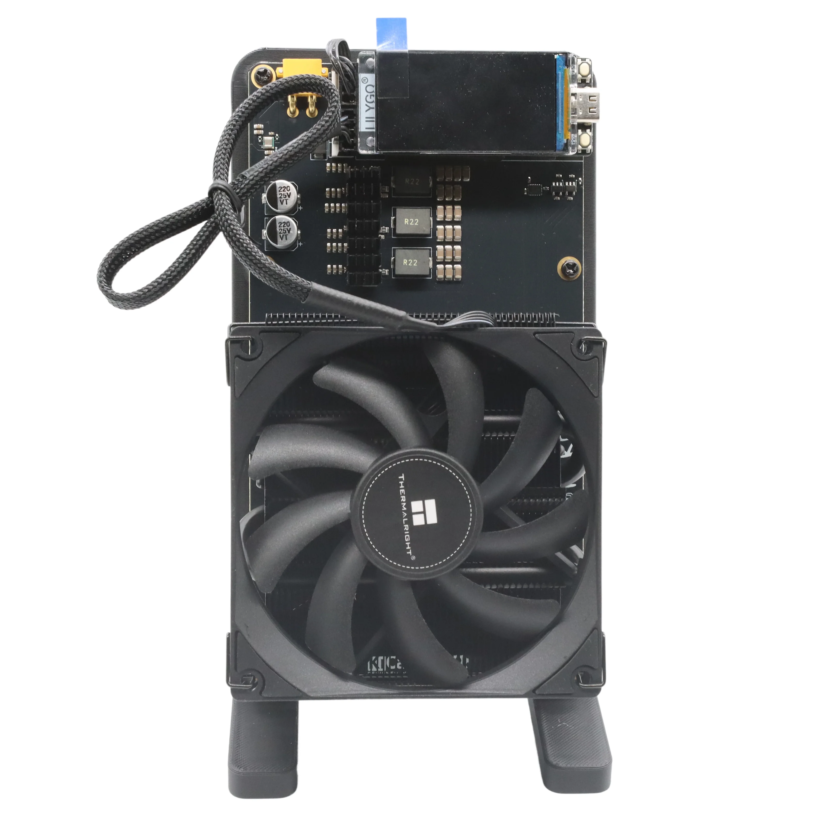 NerdQaxe++ Rev6 Silent Bitcoin Miner 6th/s 100w Dual Cooling Fan Open-Source Mining Machine
