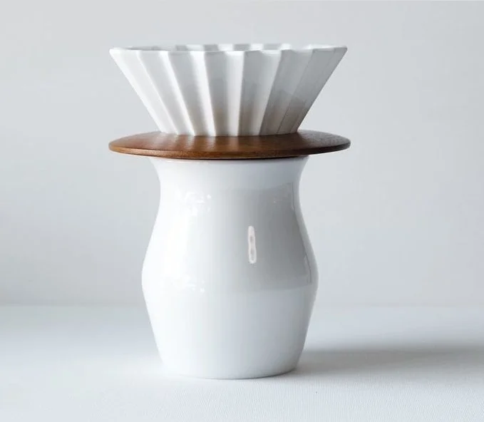 Cafelog Copo de Compartilhamento em Formato de Cabaça, Copo para Aromas de Café, Copo com Filtro em Formato de Pétala, Copo c...