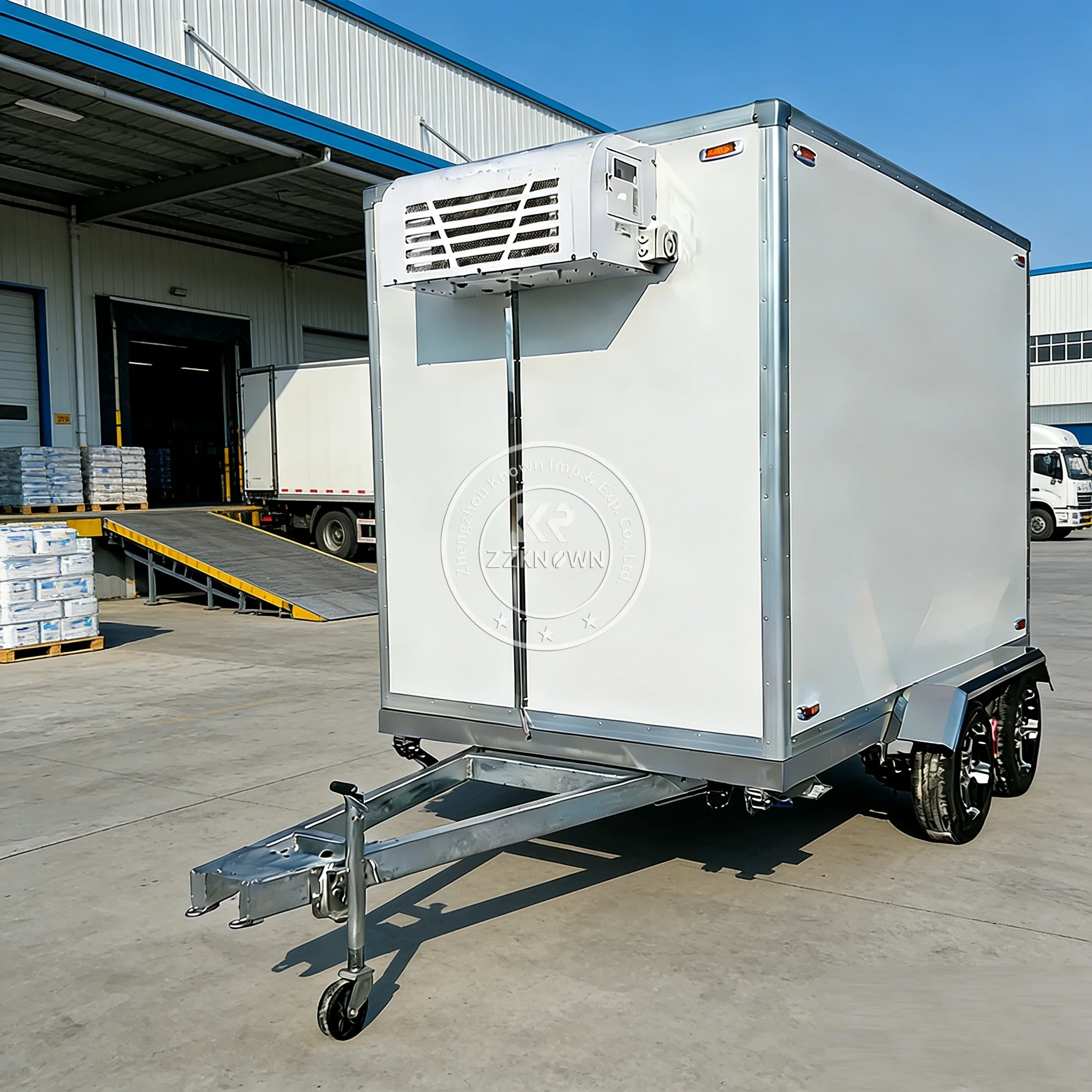 

Refrigeration Trailer Box Portable Cold Room Box Custom Mobile Chiller Trailer / Freezer Trailer / Cool Room Trailer