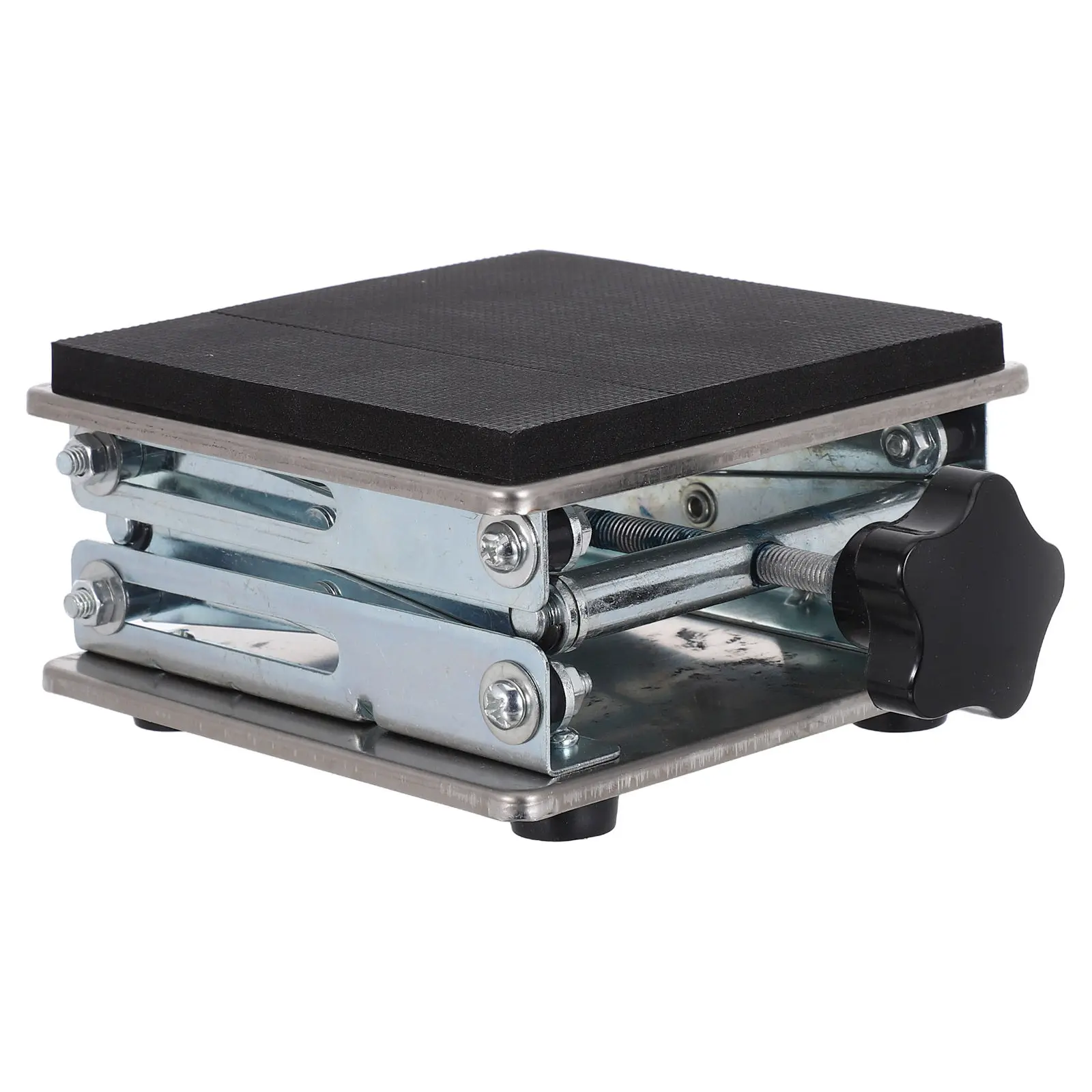 Stainless Steel Lab Scissor Jack Stand 6x6 Inch Adjustable Height Platform 70-260Mm Precision Lifting for Scientific Laboratory
