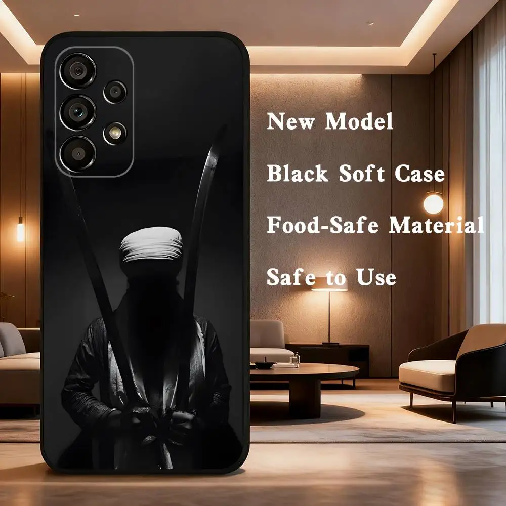 Custodia per telefono Nihang Singh Sikh Warrior per Samsung Galaxy A73,31,32,72,41,53,52,71,22,5G,Nota,J7,8,9 Cover morbida nera