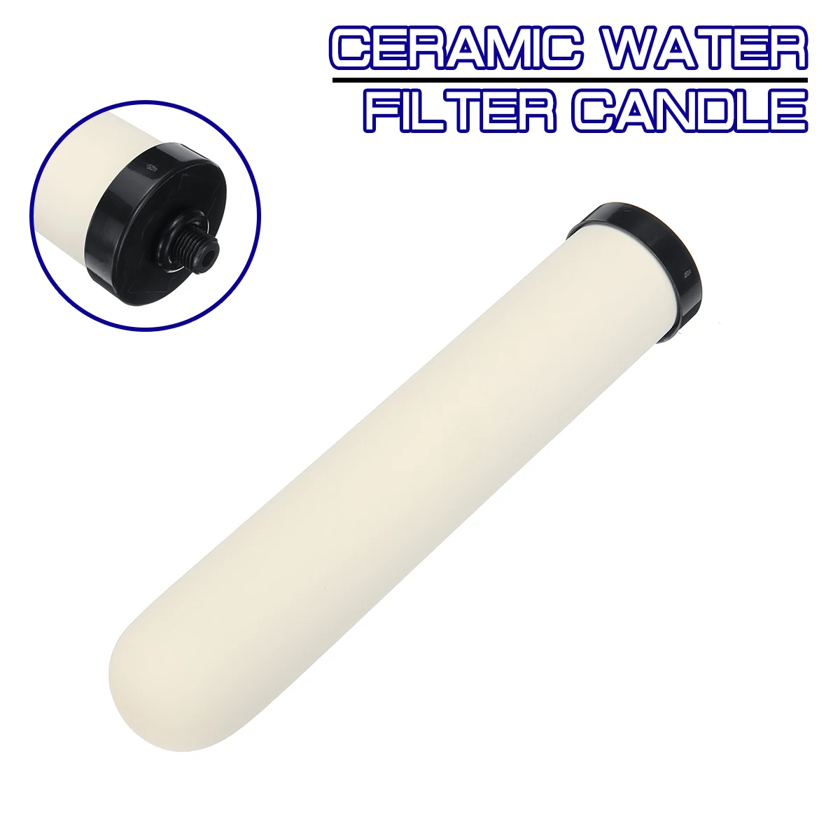 Filtro de agua de cocina para el hogar, elemento de filtro de carbón activado, lavable, filtros de cerámica de repuesto de 10 \