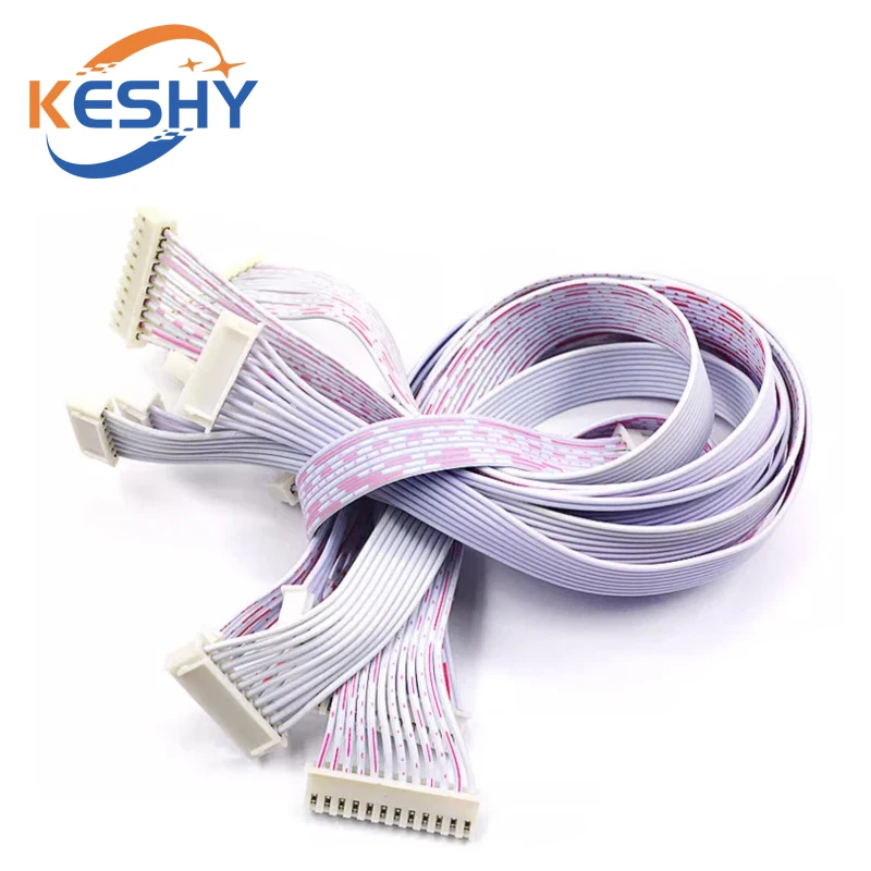 5PCS XH2.54MM Pitch Connector Cable XH2.54 Plug Line Red and White Length 10/20/30CM 2P/3P/4P/5P/6P/7P/8P/9P/10P/11P/12P Cable