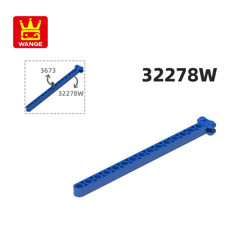 Wange140 sztuk/partia 32278W 1x15 otworów klocki do budowy Moc akcesoria techniczne kompatybilne z cegłą zabawki dla dzieci montaż pudełko