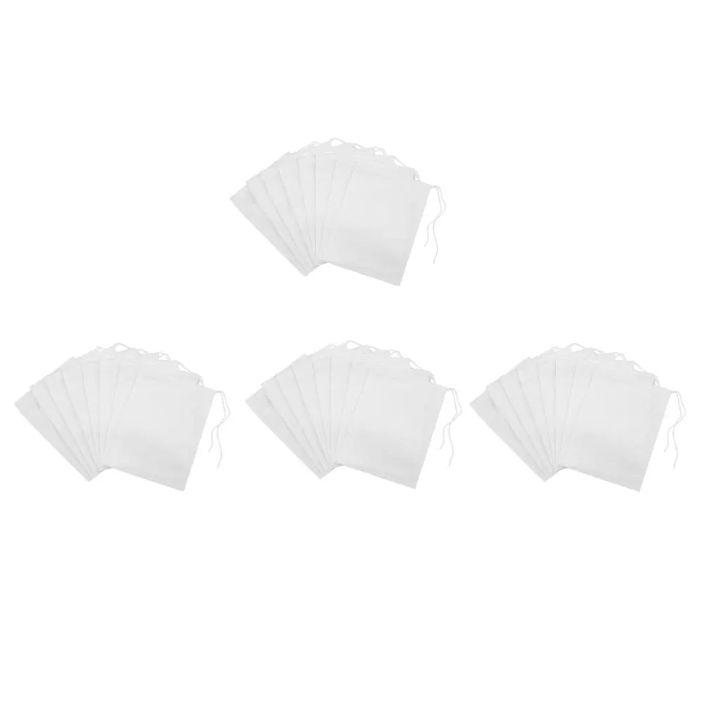 

200 Pcs Disposable Tea Bags Eco Friendly Safe High Temp 180 Loose Leaf Filter Strainer Spices Tea Holders