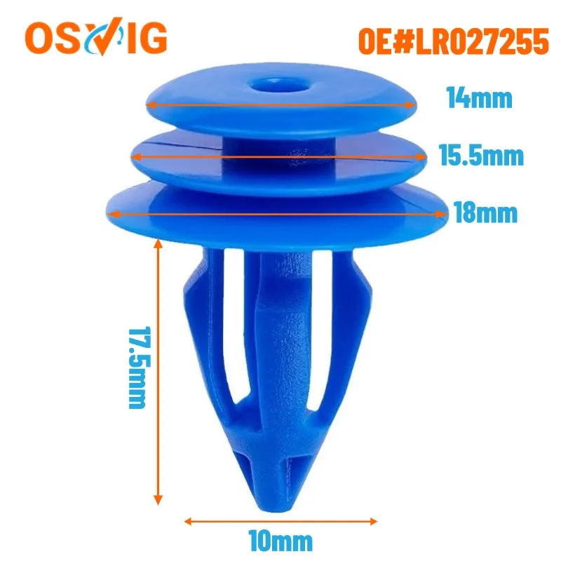 

40PCS OE#LR027255 Wheel Arch Moulding Retainer Clips LR027255 for Land Rover Discovery, Discovery Sport, for Range Rover