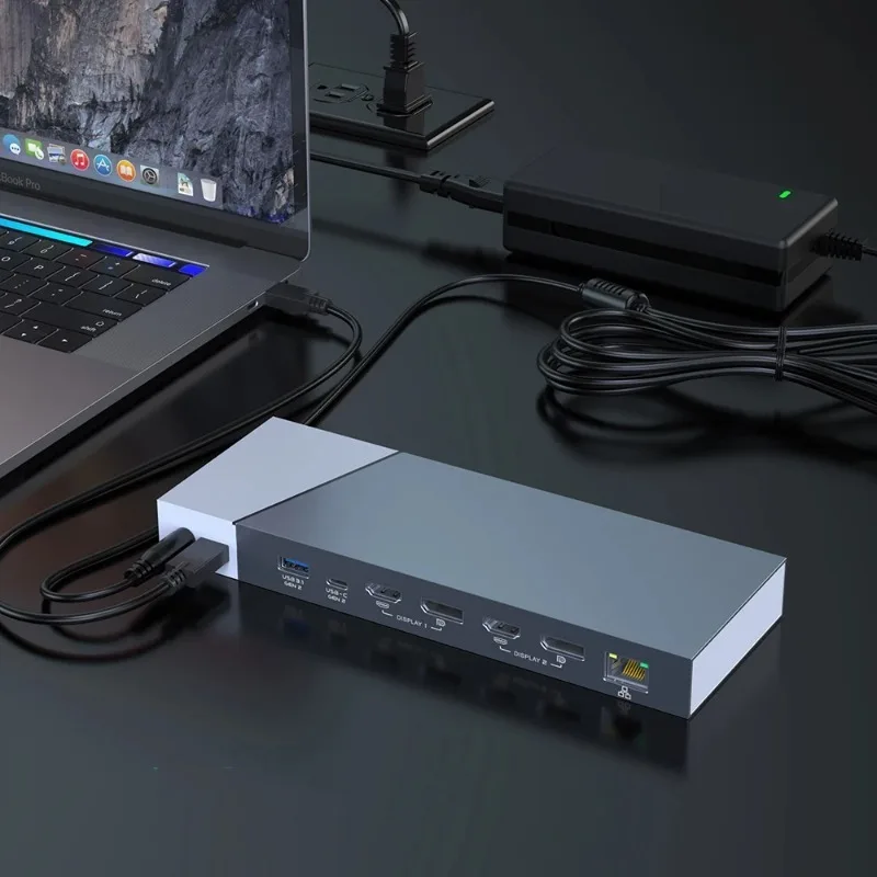 Dual docking TF4.0 type c multi-usb port usb c charging hub