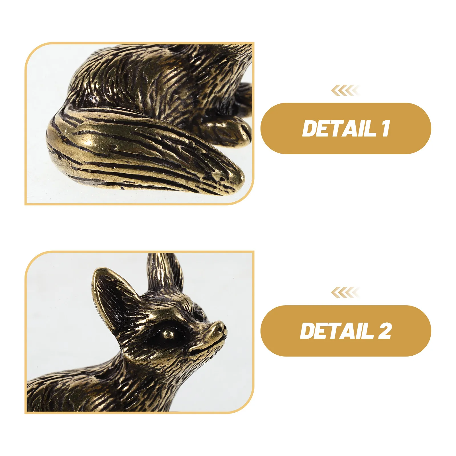 Vintage Brass Fox Cabinet Pulls Animal-Themed Drawer Handles for Dresser Wardrobe Kitchen Cupboard Retro Decorative Hardware