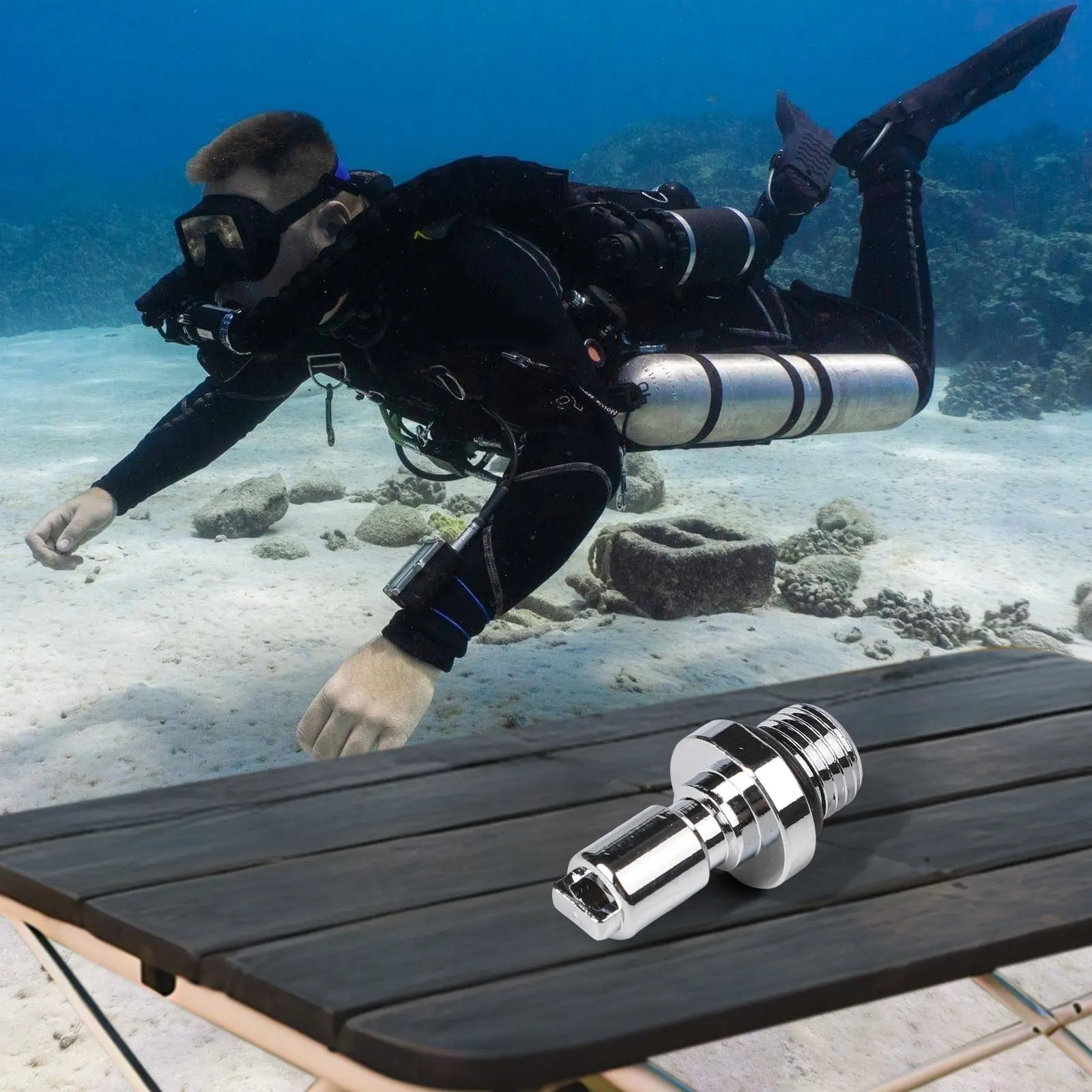 

Адаптер для надувания BCD с медным фитингом для стандартного шланга 1 дюйм – Аксессуары для дайвинга