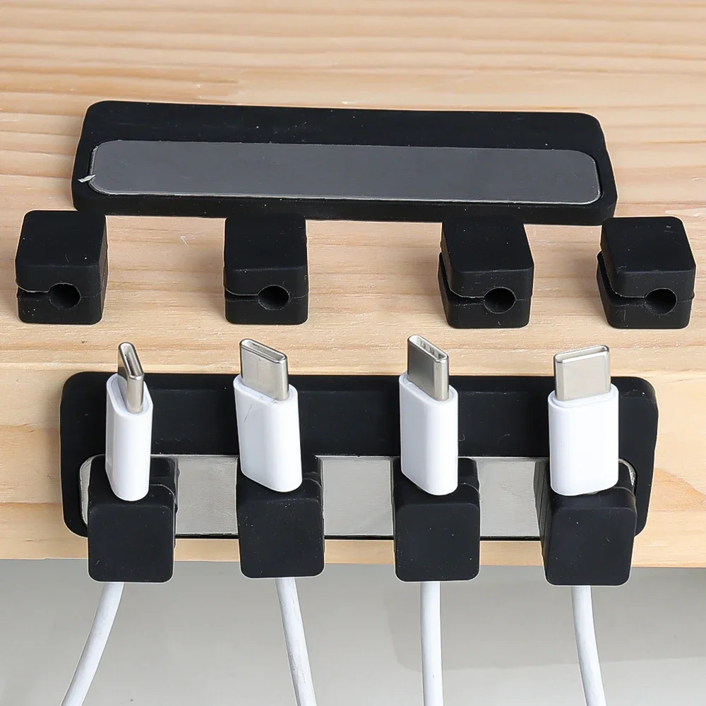 Magnet Desktop Line Clip Cable Winder Magnetic Mouse Wire Organizer Wall Mount Charging Data Cord Arrangement Storage Clip