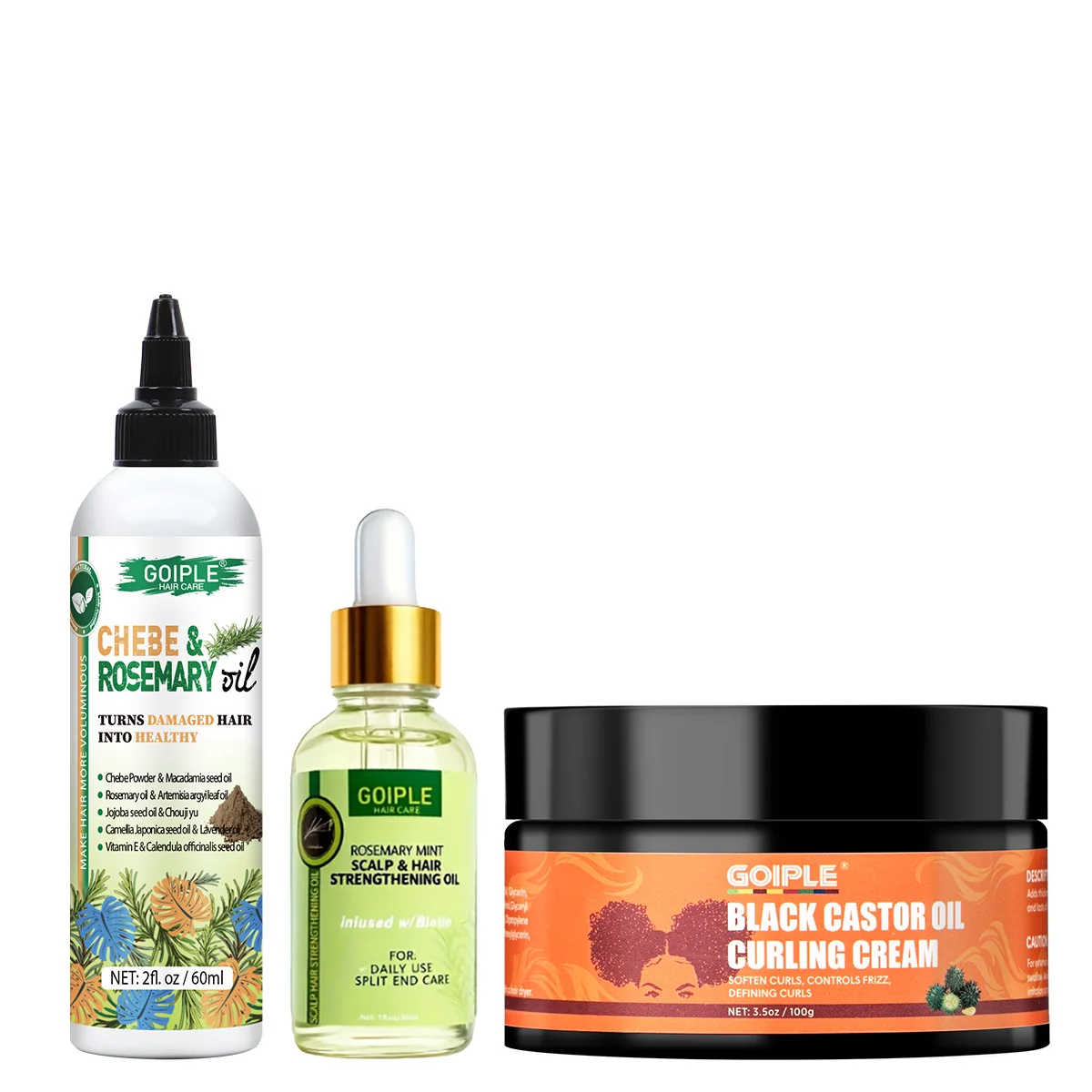 

Women Hair Care Styling Products Rosemary & Chebe Hair Growth Oil Hair-loss Treatment Extract Oil Curl Anti Frizz Defining Cream