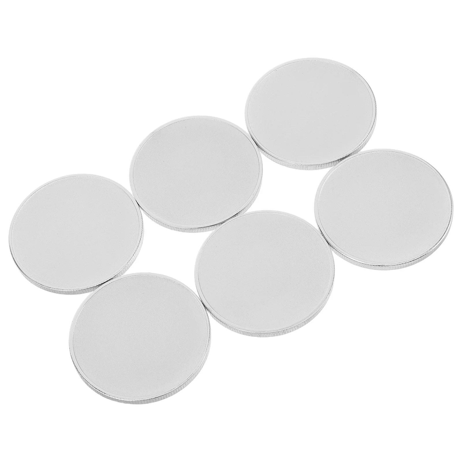 

6Pcs Handcrafted Round Blank Coins Alloy 40Mm Threaded Edged Engraving Blanks for DIY Crafts Commemorative Challenge Coins