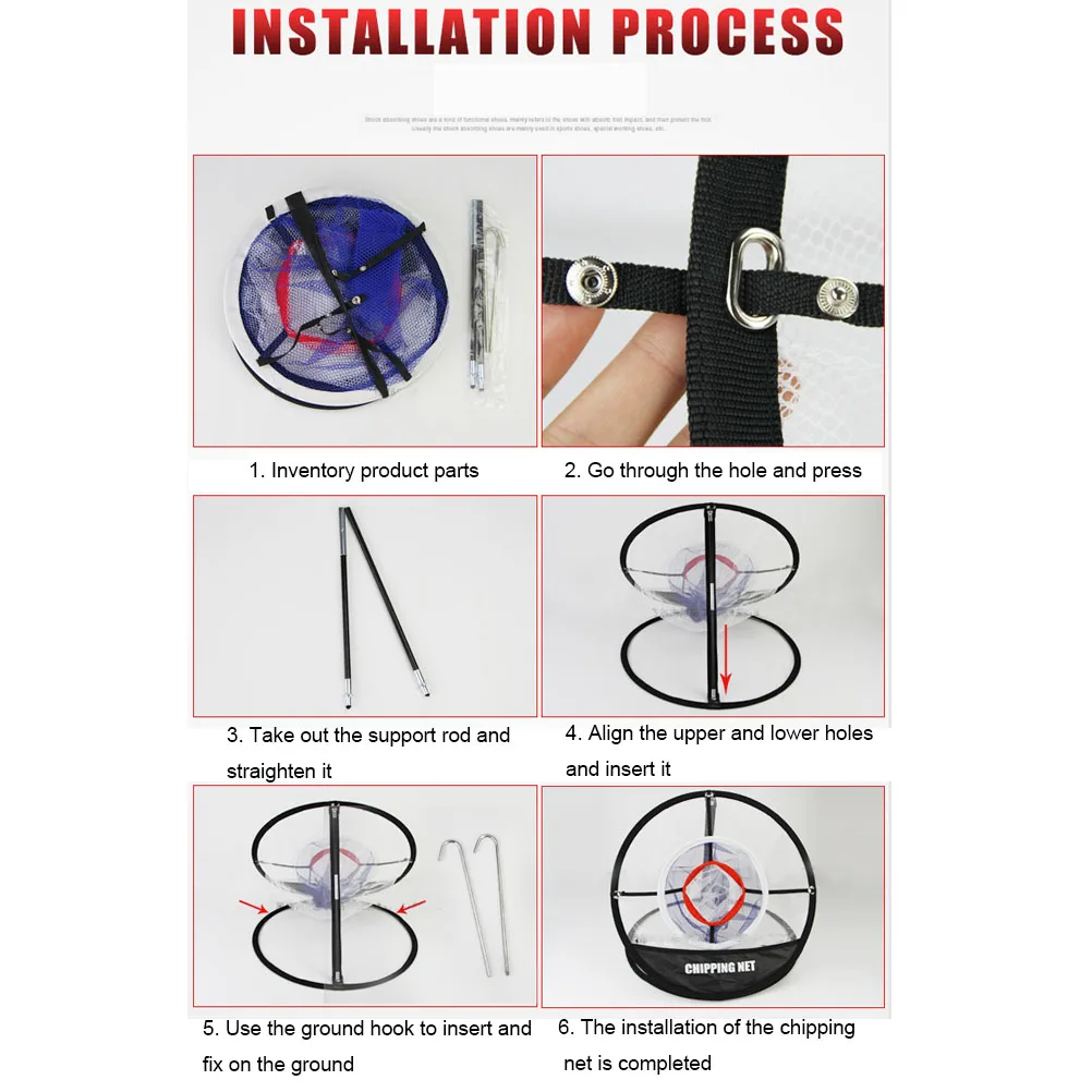 Pop Up Golf Chipping Net, Ajudantes portáteis, Treinamento Indoor e Outdoor, Prática Net