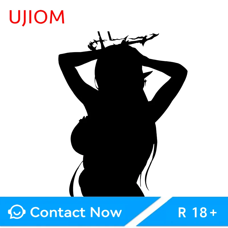 UJIOM Cartethyia Hardcore Wall Sticker Wuthering Waves Hey-tai Exquisite Decal Suitable For Switch Wall Decor Accessories