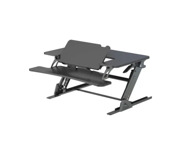 Lockable Gas Spring Height Adjustable Sit/Stand Desktop Converter Modern Design 13kg 28.6lbs Load Capacity