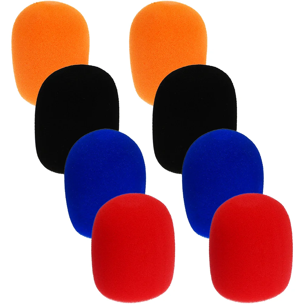 8 Pcs Microphone Case Sponge Cover Stage Covers Windscreen for Handheld Windscreens