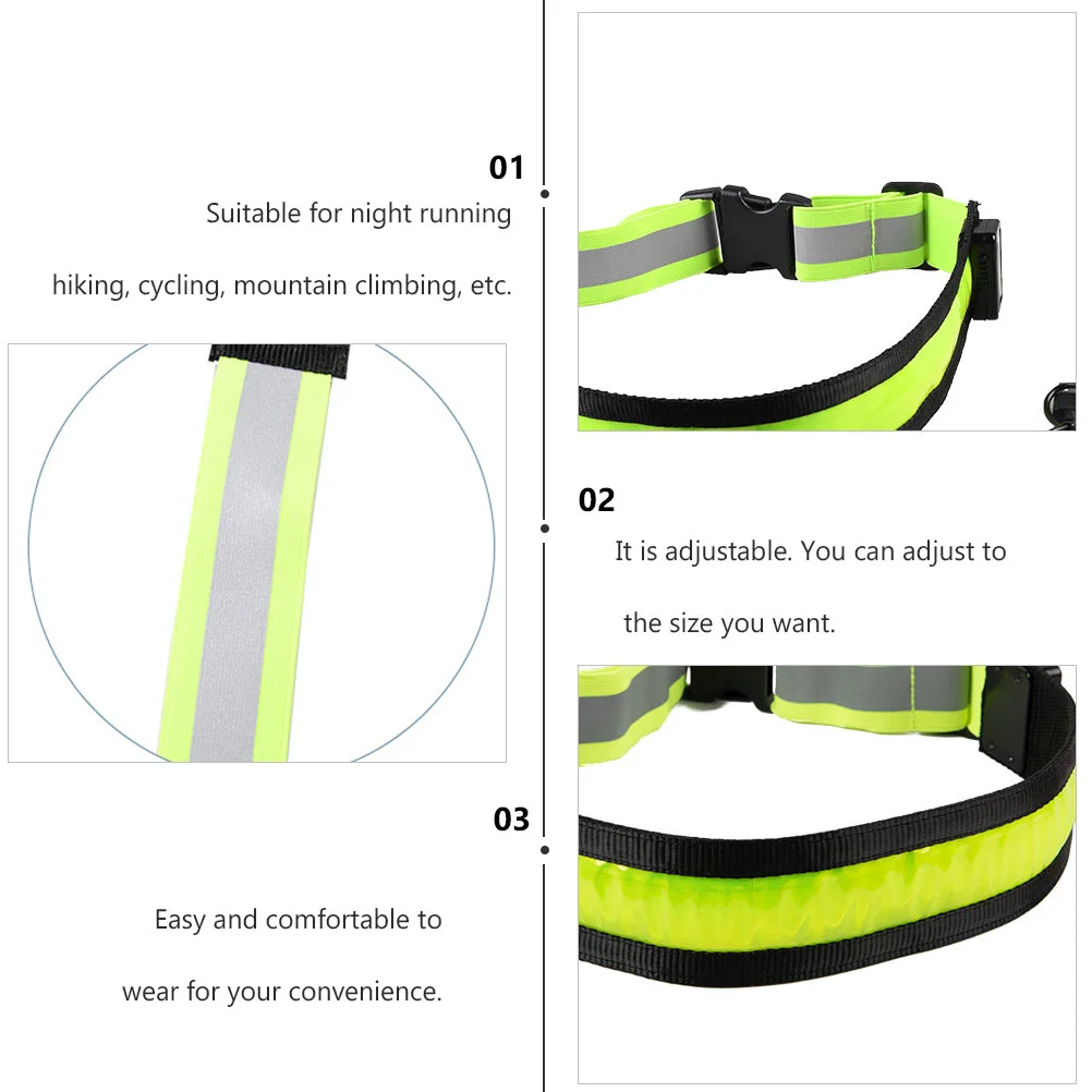 Reflective Tape for Clothing Luminous Belt Mens Girdle Adjustable Miss Strap Bridge