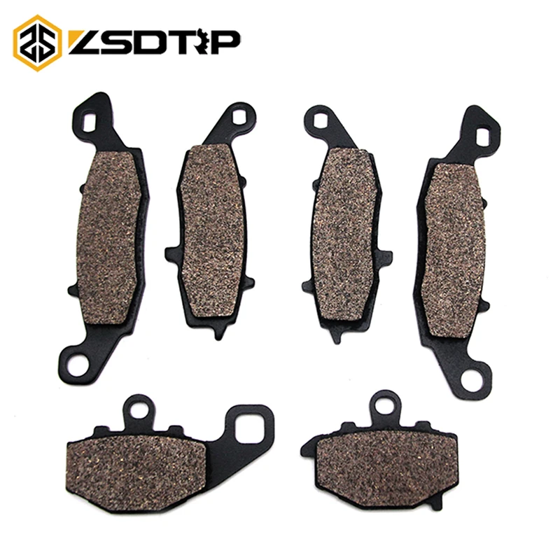 ZSDTRP Motorrad-Bremsbeläge vorne und hinten, passend für Kawasaki ER6F ER6N EX650R Ninja 650R FA229 FA231 FA192 Halbmetallisch