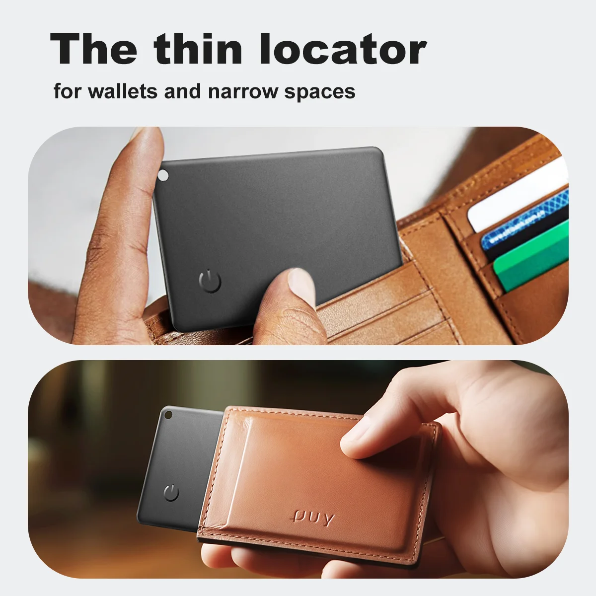 Wallet Location Card GPS Anti-loss Tracking Smart Tag with Find My APP for iPhone Bluetooth Device Ultra-thin Card Charge IP67