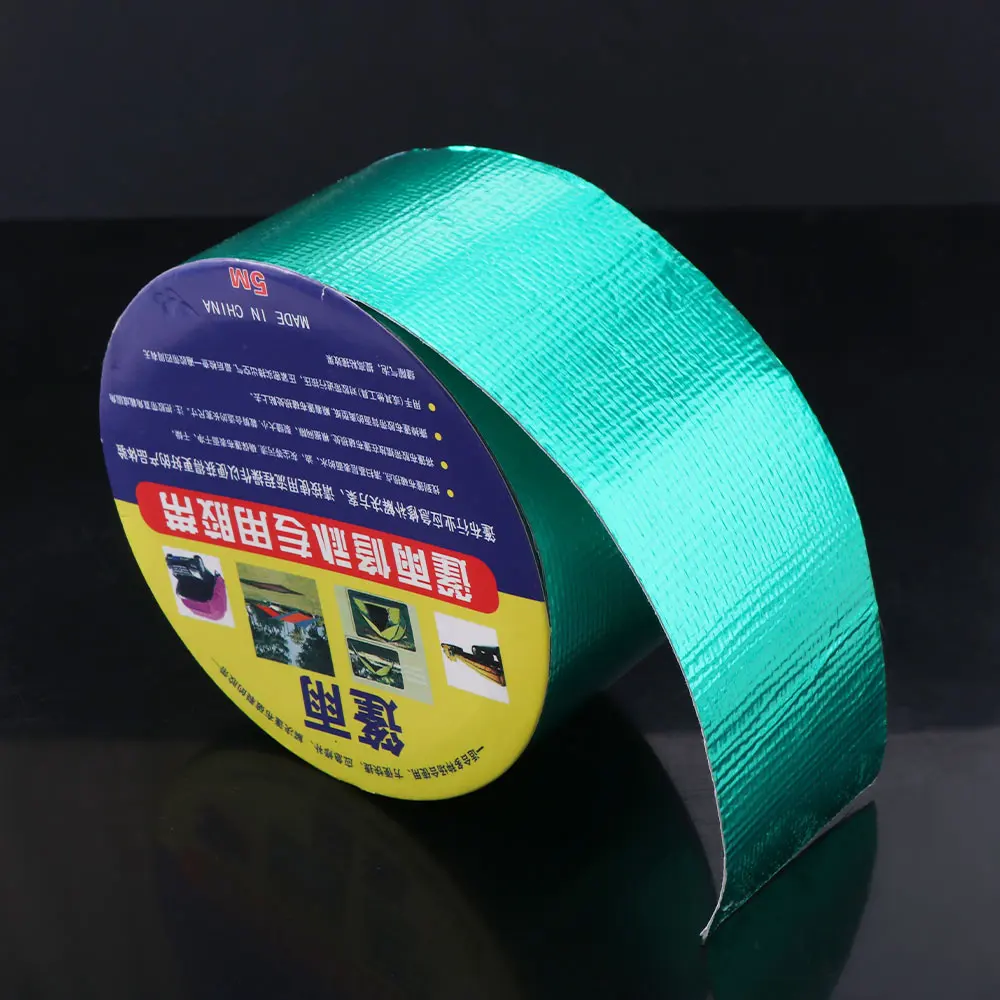 Waterproof Tarpaulin Repair Tape Quick Fix Cracks Holes Green Blue Rainproof Cloth Adhesive Tape Strong Self-adhesive