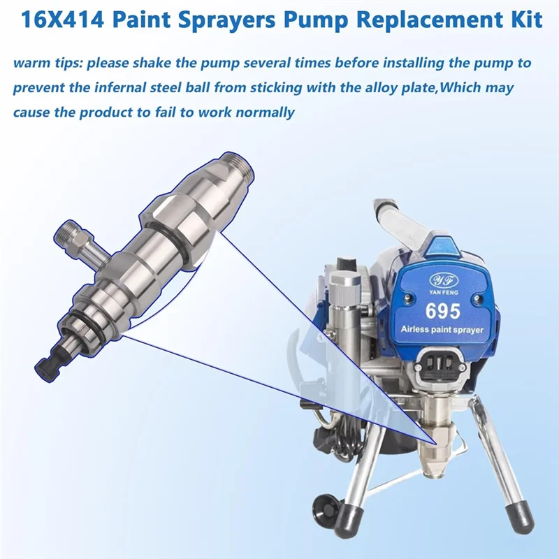 

ABBP-16X414 Airless Paintsprayer Pump Airless Pump Compatible Perfect Replacement Part