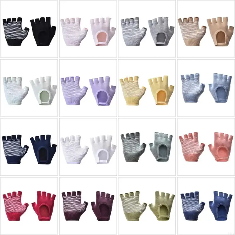 

Y1uc Fitness Gloves Sport Gloves Half Finger Gloves Gym Gloves Draining Gloves