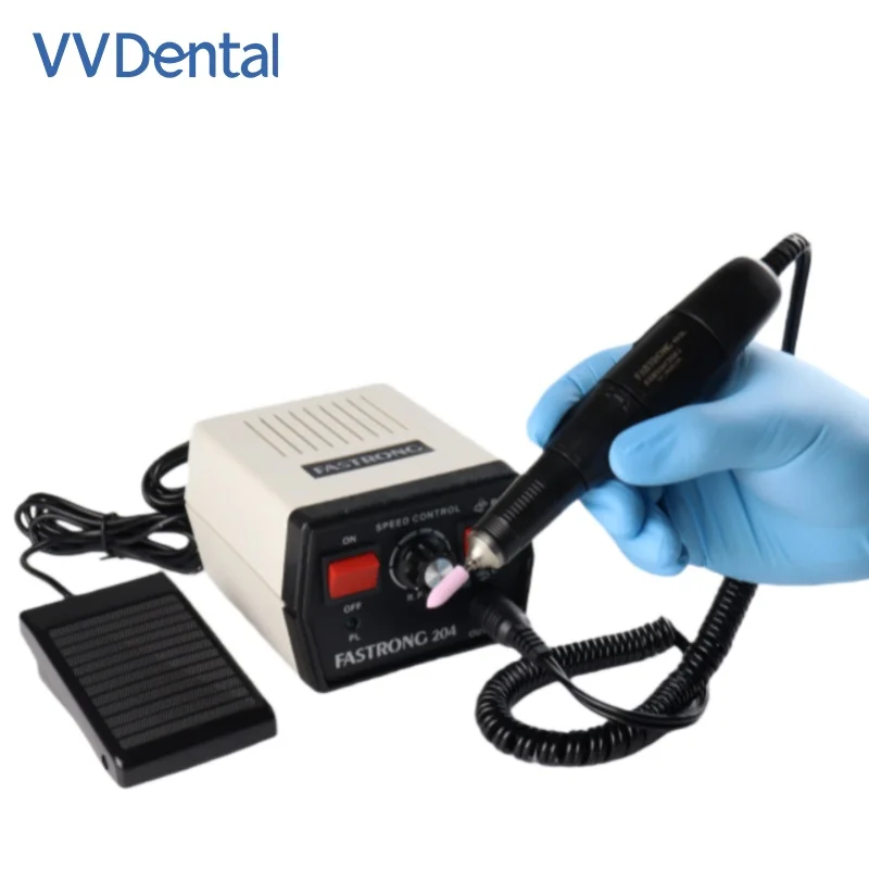 65W FASTRONG 204 Dental Micromotor Polish Handle Electric Nail Drill Goldsmith Engraver Sanding Device
