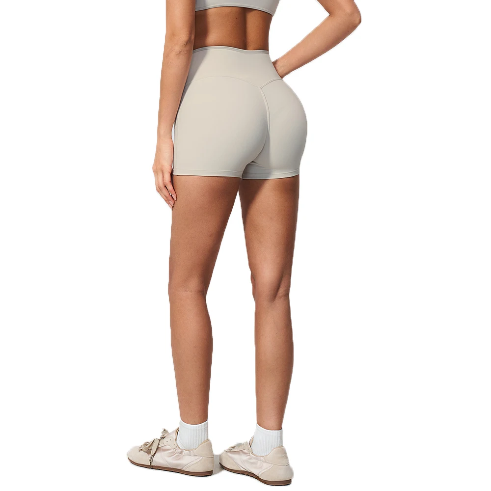 AliExpress Women High Waist Sports Yoga Shorts Slim Fit Butt Lift Fitness Cycling Shirts Running Sports Shorts Female Workout Short Tights