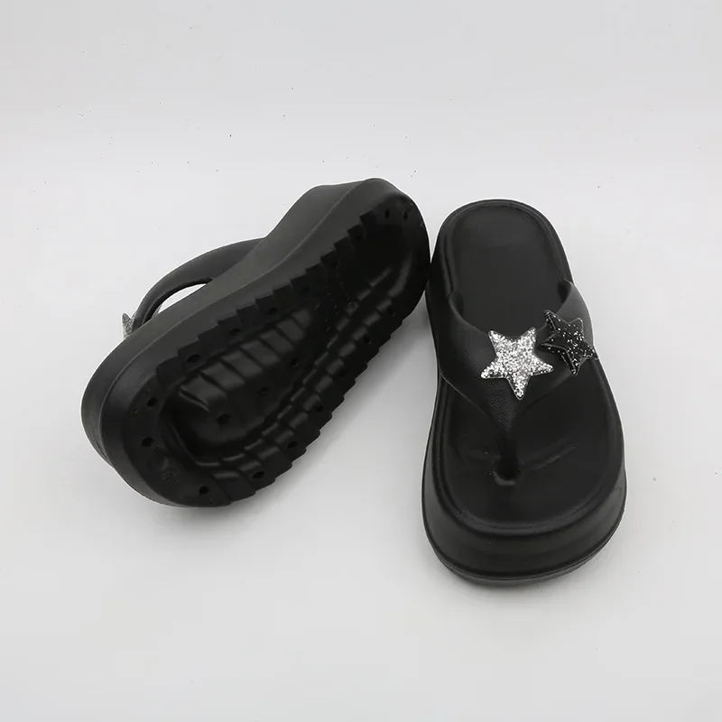 Y2K stars shoes for Women's Summer Thick Bottom Punk Retro Fashion Ins Trend Slippers image 5