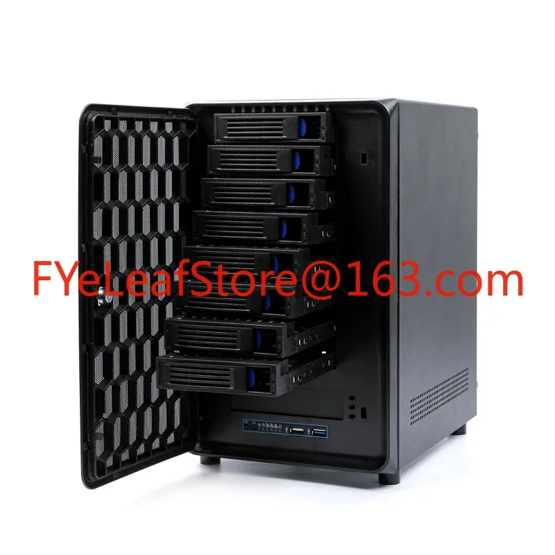 8- , 8-Bay NAS Hot Swappable ITX Tower Home Storage Chassis