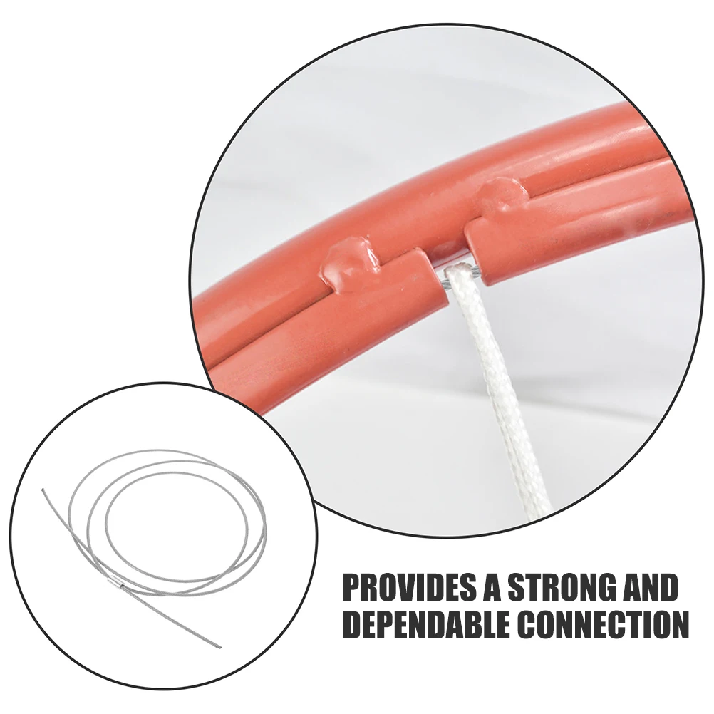 

2pcs Basketball Frame Net Thread Rope Hoop Fixing Cord Durable Coated Steel Wire Ideal Upgrade Indoor Outdoor Use Basketball