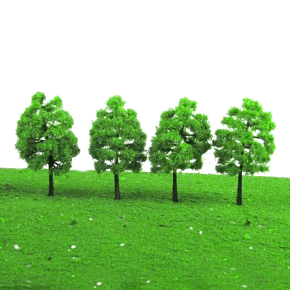 20 sztuk modele drzew pociąg kolei Diorama Wargame Park sceneria wysokość 3.5cm miniaturowy model Sandtable sceneria DIY do wystroju domu — zdjęcie 4