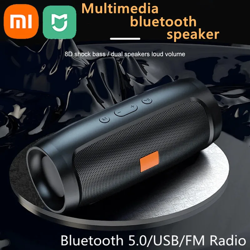 Xiaomi Mijia TF USB Bluetooth Speaker Dual Speaker Stereo Outdoor Playback FM Voice Broadcasting Subwoofer Mini Wireless Speaker