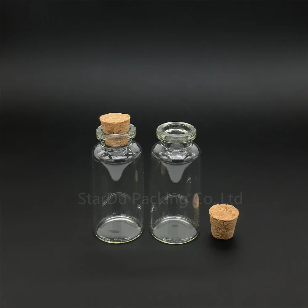 48pcs 27*58*12.5mm 20ml Wishing Glass Bottle With Cork ,20cc Glass Vials Display Bottles Wholesale Cork Bottle