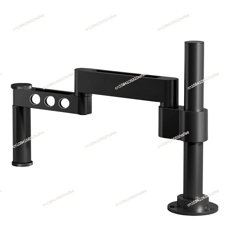 Microscope swing arm bracket telescopic folding 360 degree rotation can be fixed lifting inspection maintenance bracket