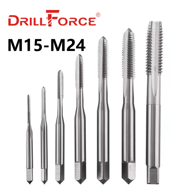 

Drillforce Right Hand Screw Machine Thread Tap Drill Bits HSS Straight Flute Metric Size M15 M16 M17 M18 M19 M20 M21 M22 M23 M24