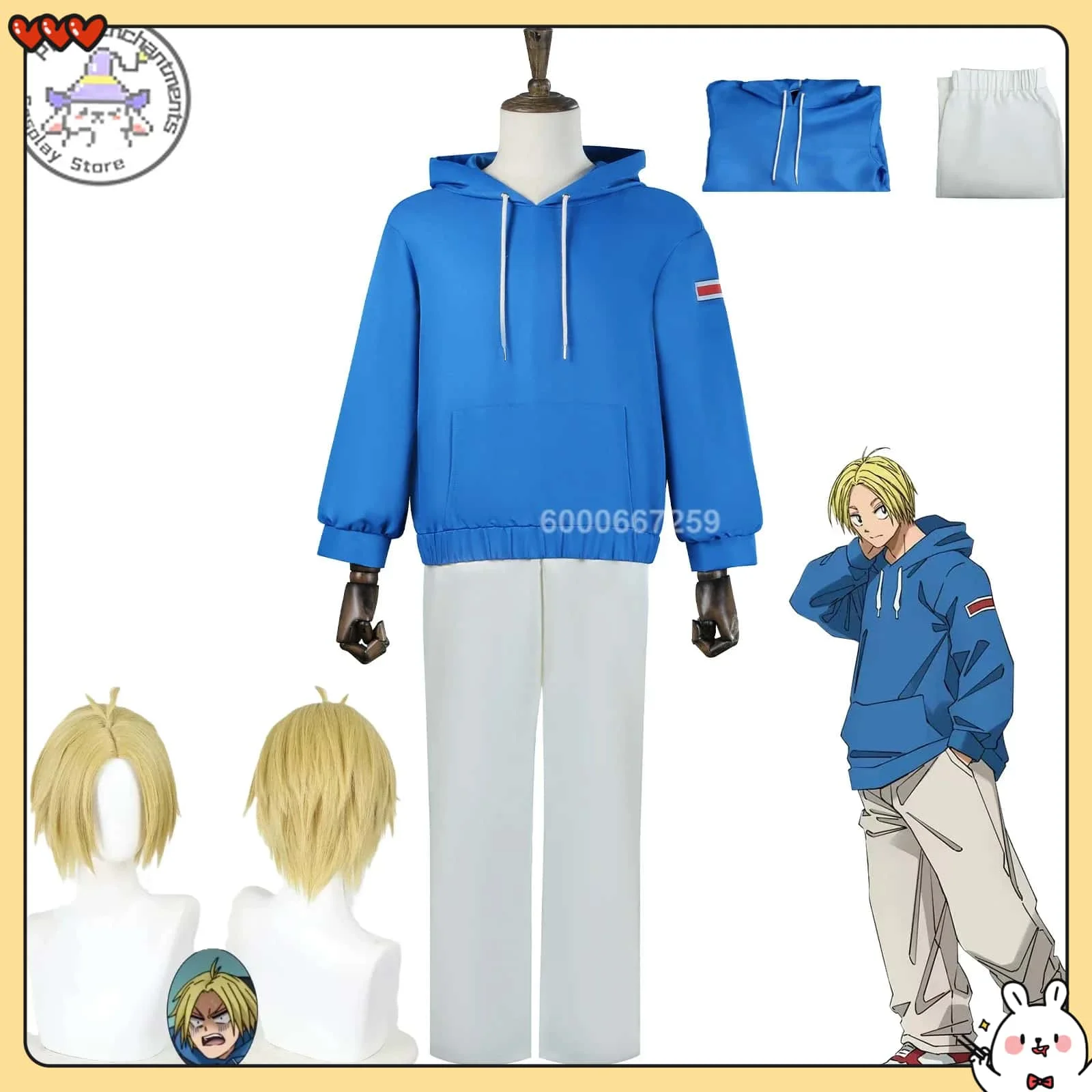 

Anime SAKAMOTO DAYS‌ Asakura Shin Cosplay Costume for Men Anime Clothes Green Apron Halloween Party Outfit Role Play Comic-Con