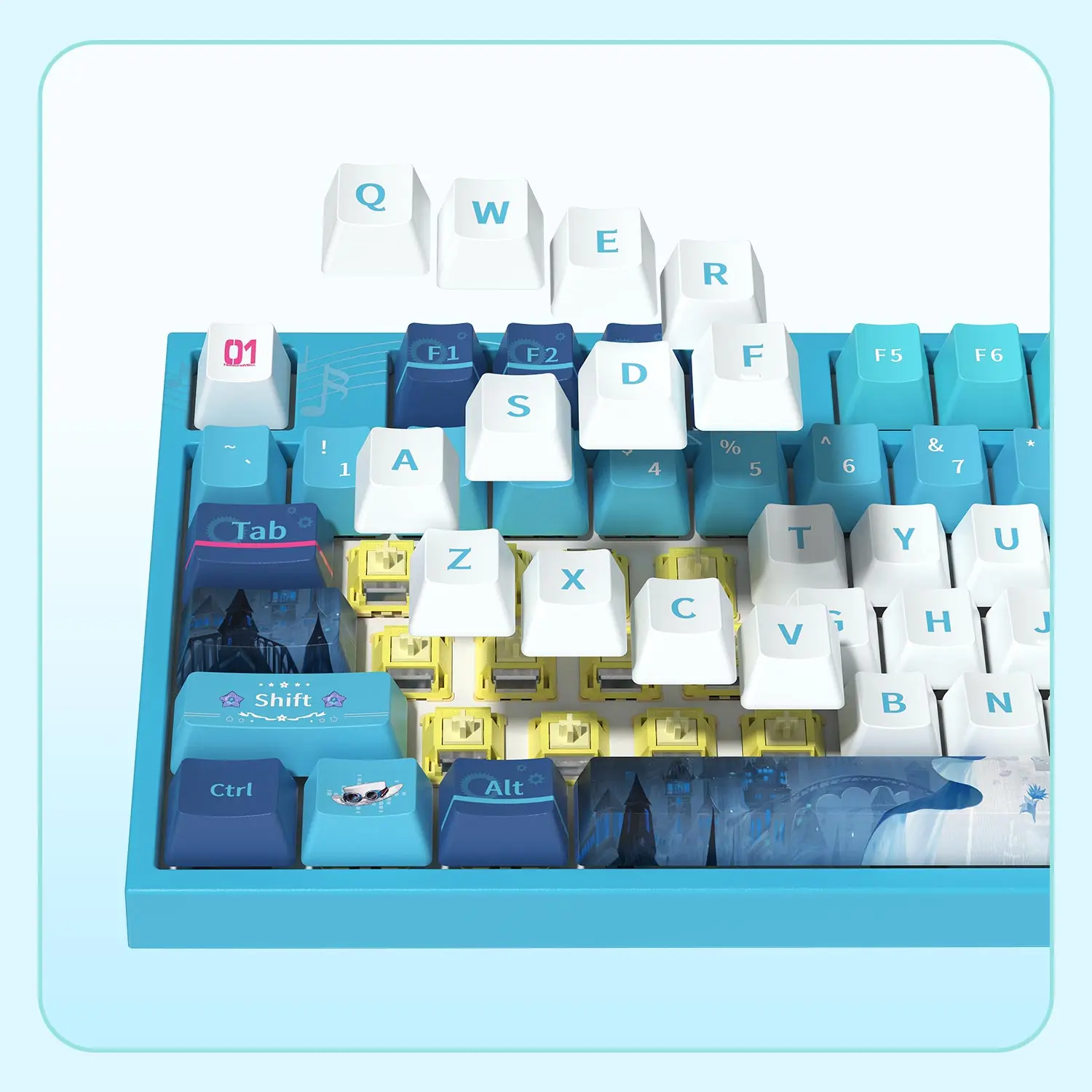 Akko 5108 V5 Mechanical Keyboard Hatsune Miku with You 100% Full Size 1K Polling Rate Hot-swappable RGB Wireless Gaming Keyboard