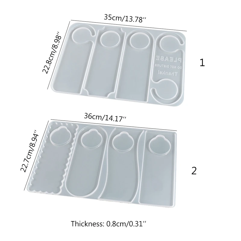 Placas colgantes para puerta DIY, molde silicona, número casa para tienda, decoración del hogar y Oficina, envío