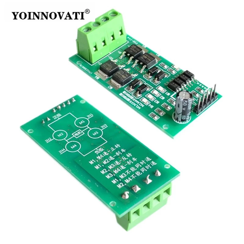 1pcs YYH-LWZ DC5V~27V 5A DC Motor Drive Module/board H-bridge High Power Forward and Reverse Brake PWM Speed Regulation 5/12/24V