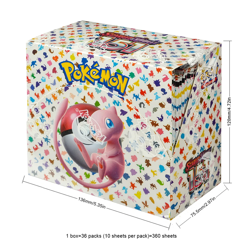 

360Pcs English Pokémon TCG: Scarlet Violet 151 Box Pokemon trade card 36 Pack Box