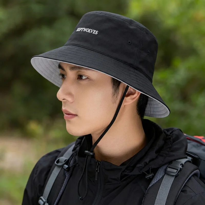 foldable-fisherman-hat-unisex-outdoor-cycling-fashionable-men's-sunshade-cap-women's-summer-double-sided-uv-protection-hat