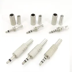 2 polos, 3 polos, 4 polos, conector macho de Metal de 3,5mm, conector de Cable de soldadura de Audio estéreo Mono 3,5, adaptador de reparación de auriculares q1